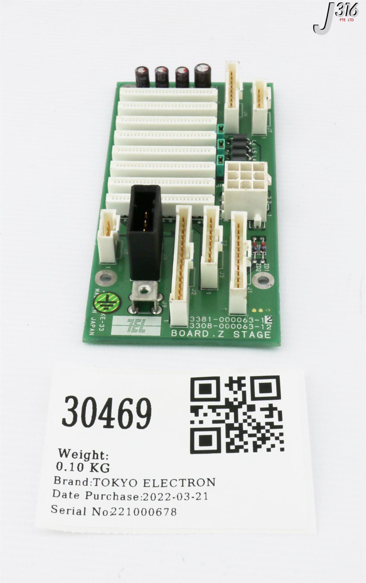 30469 TOKYO ELECTRON PCB, Z STAGE, 3308-000063-12 3381-000063-12